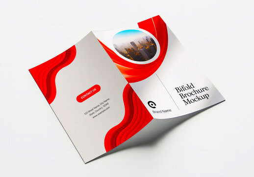 Modern Bifold Brochure Mockup