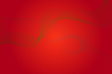 Abstract red and green circular pattern with subtle texture