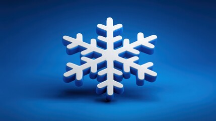 Obraz premium Intricate and beautiful snowflake displaying unique and delicate patterns in a frosty and seasonal natural environment