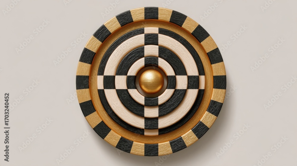 Poster circular wooden object showcasing natural texture and design element in a minimalistic and artistic 