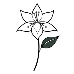 vector illustration of a flower