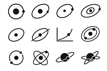 Vector resonance trajectories nodes planet inclined orbit icon circular points model