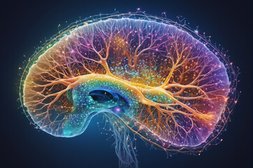Neural Cosmic Brain. Generative AI.