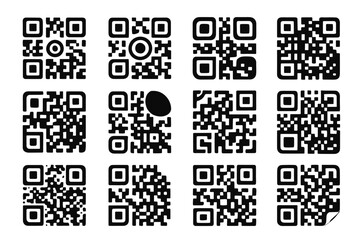 Edge frame icon embossed border backdrop vector designed center qr code