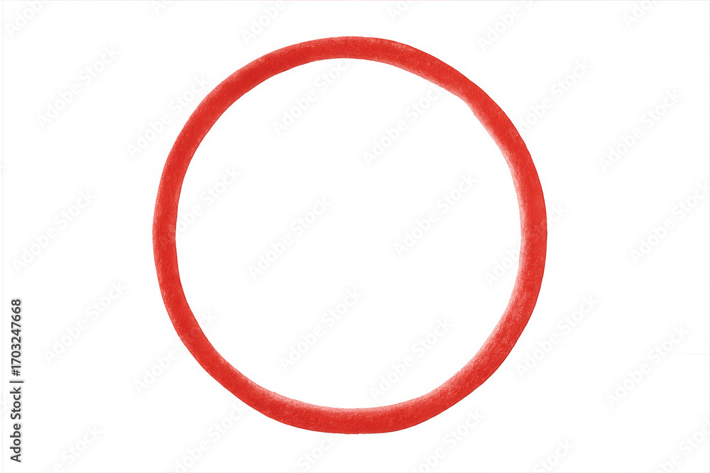Poster red circular graphic with transparent background, providing versatile design element for branding, l
