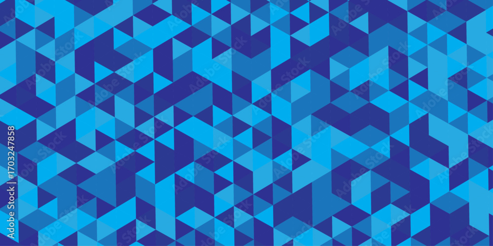 Poster triangle vector abstract geometric technology seamless pattern background. triangular mosaic backdro