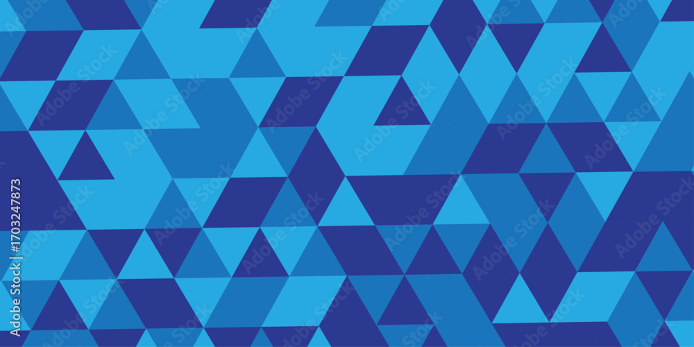 Poster triangle vector abstract geometric technology seamless pattern background. triangular mosaic backdro