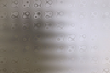 Abstract wavy pattern with a gradient of gray to white