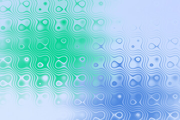 Abstract wavy pattern with green and blue gradient effect