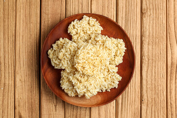 Rengginang or ranginang. Indonesian rice cracker.