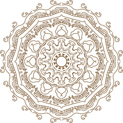 round ornamental round lace pattern