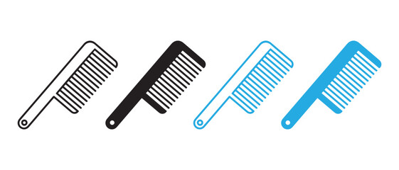 Comb vector icon. isolated on white background, hair care and beauty symbol.