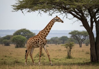 Close-up of a giraffe in the Serengeti, highlighting its patterned coat and gentle eyes.
A graceful portrait of Africa’s tallest mammal in the wild.