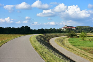 soft and easy bikeway Eurovelo4 near Krakow in Poland