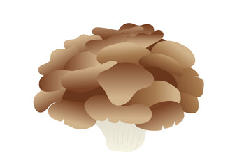 舞茸 きのこ 食べ物 ベクター イラスト