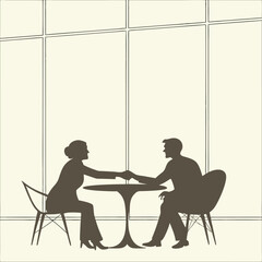 Business people shaking hands at a table.