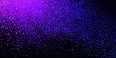 Mystical purple blue waves merging in harmony