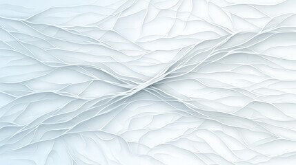 Obraz premium Abstract White Wave Pattern with Smooth Curves and Subtle Depth for Modern Design