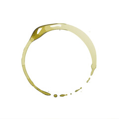 Wine Glass Stain Ring Vector &mdash; Isolated Circular Drink Marks for Design and Texture Effects