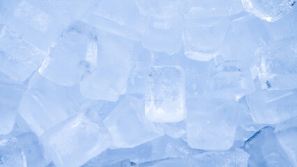 Pieces of crushed ice background close up