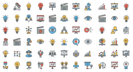 Naklejka premium set of icons for web