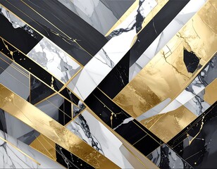 Abstract geometric marble design