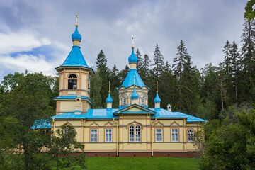 Church of Gethsemane Skete. Valaam Island. Church of the Dormition of Blessed Virgin Mary has been restored in our days