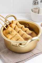 Odeng. Korean fish cake. 