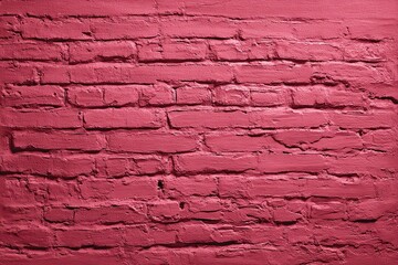 Deep rose brick wall texture