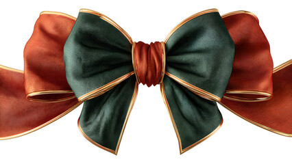 red and green bow