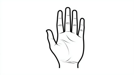 手のひらのイラスト