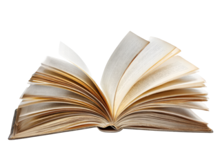 Open book, literature, education, paper, and reading concept with pages flipping in motion