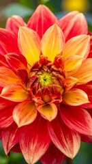 Naklejka premium Close-up of a vibrant dahlia