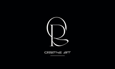 OB, BO, O, B abstract letters logo monogram