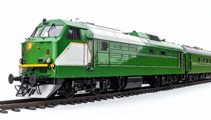 Obraz premium old train on white background 