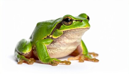 Fototapeta premium frog on the white 