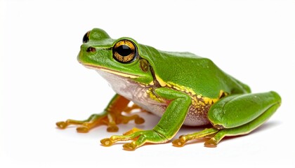 Naklejka premium frog on white background