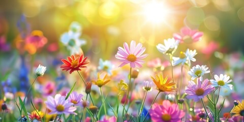 spring flowers in the garden