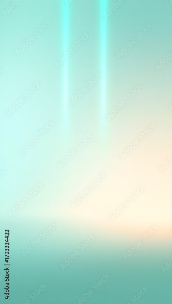 Poster generative ai: abstract light beams in a gradient sky scene.