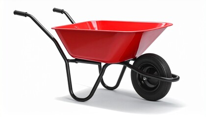 wheelbarrow on a white background