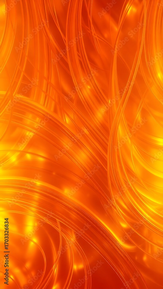 Aufkleber generative ai's fiery luminescence depiction abstract visualization.