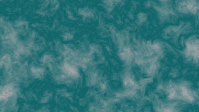 Teal abstract motion background animation swirling fluid dynamic seamless loop design element pattern. Animated teal swirling abstract motion background seamless loop marble cloud.