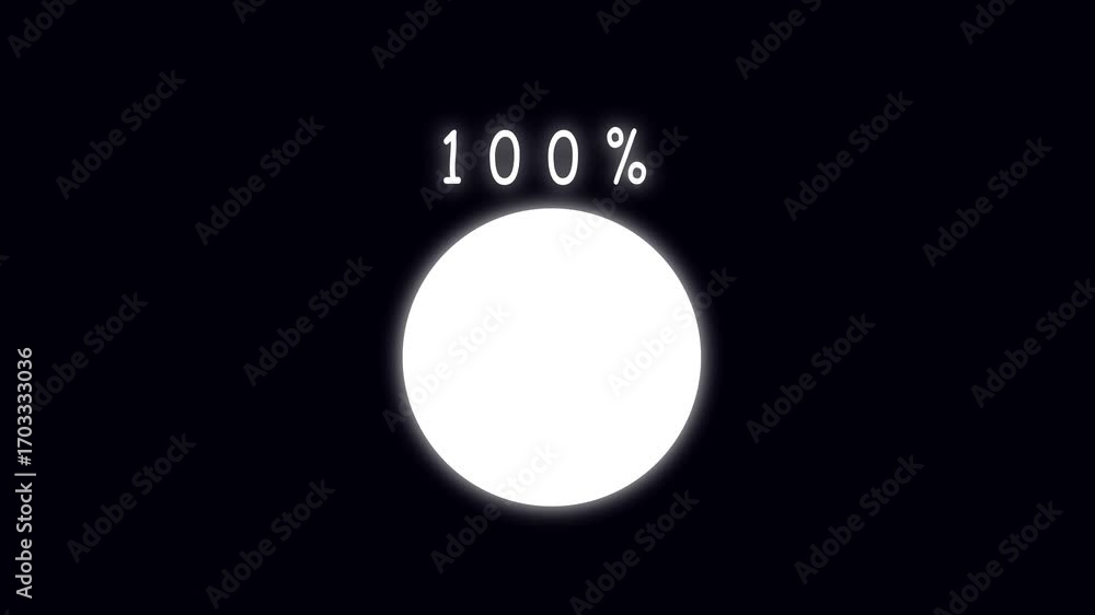 Poster animated 69 percent loading screen progress bar white shape glowing interface digital futuristic hud