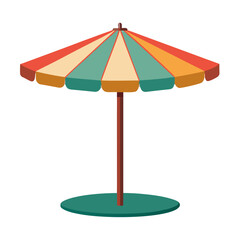 Beach Umbrella, no background vector file.