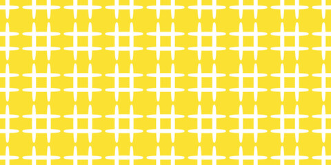 checked seamless pattern weave vector doodle cartoon yellow tile background repeat wallpaper gift wrapping paper illustration scarf isolated
