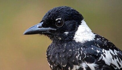 Fototapeta premium Close-up of a bird's head and upper body