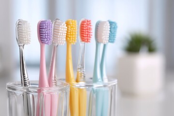 colorful toothbrushs