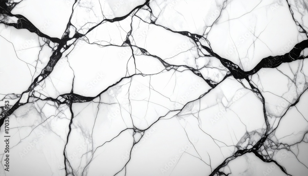 Poster white marble texture with dark veins pattern background design stone surface
