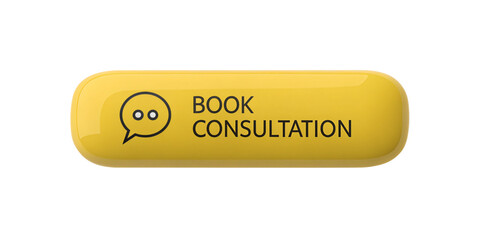 Book Consultation Button: A sleek, user-friendly yellow button prominently displays the words Book Consultation with a speech bubble icon, inviting user interaction.