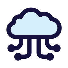 cloud icon for illustration
